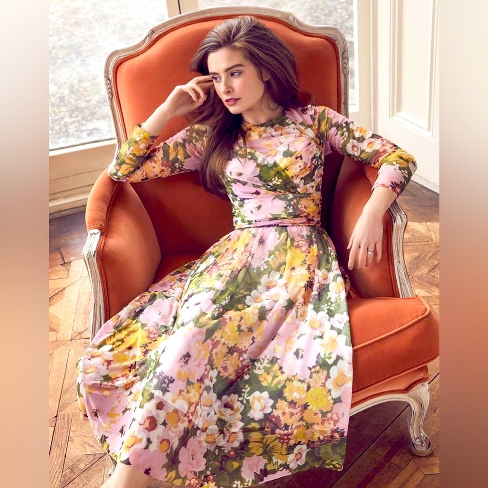 Richard Quinn Flower Power Debenhams Derby Oaks Equestrian Spring Party Dress